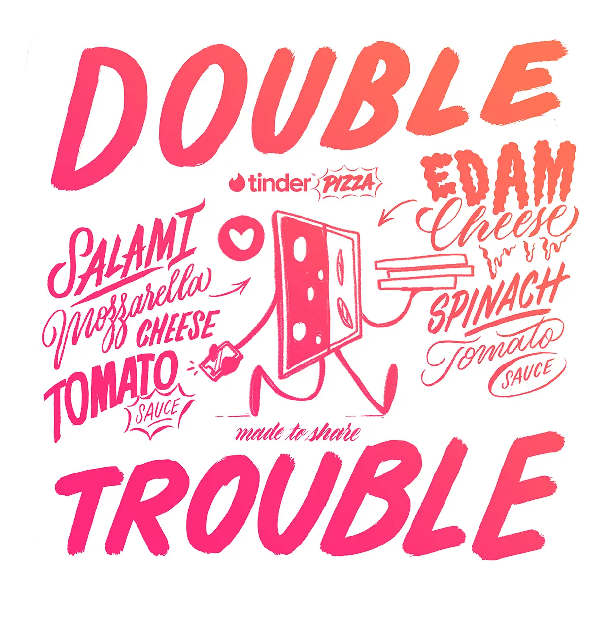Tinder Pizza: Layout option A, image 3 of 8