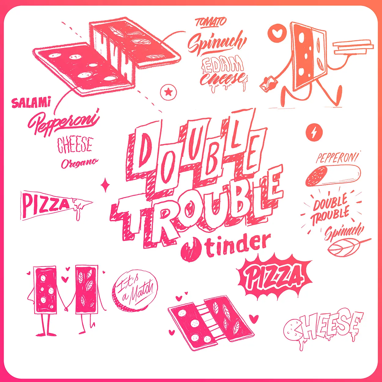 Tinder Pizza: Layout option B, image 3 of 3