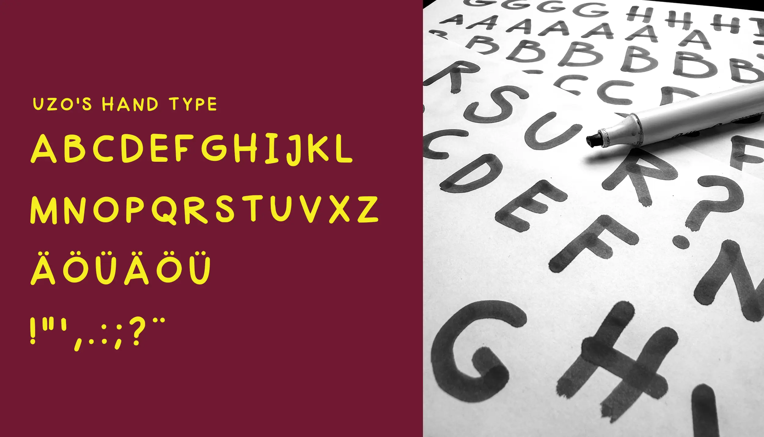 Try Coffee Frankfurt - Website: Custom Handwriting Font